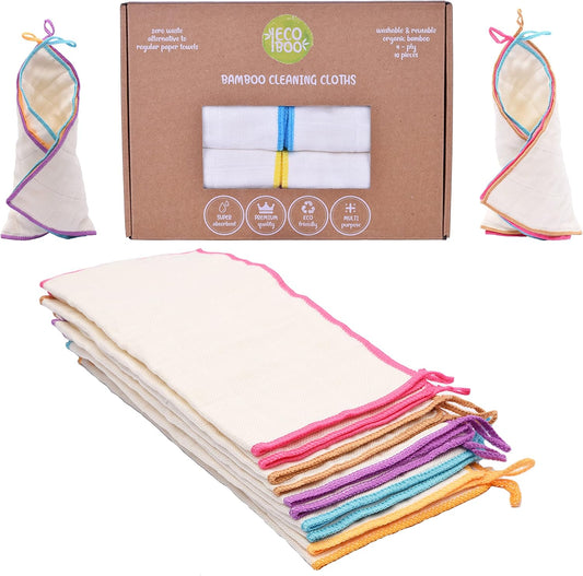 ECOBOO Reusable Bamboo Towels – Eco-Friendly Kitchen & Cleaning Cloths