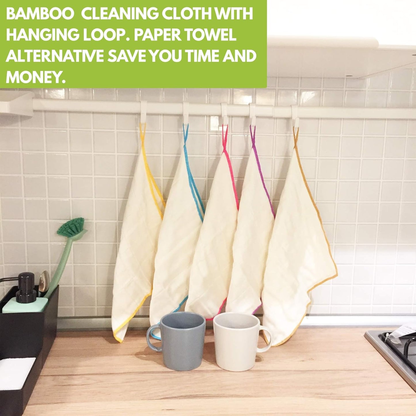 ECOBOO Reusable Bamboo Towels – Eco-Friendly Kitchen & Cleaning Cloths