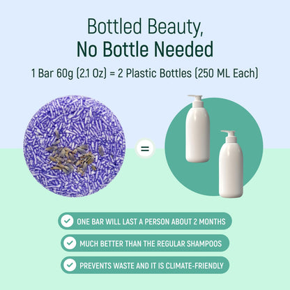 BAMBOEARTH Solid Shampoo Bar and Conditioner Effect Hair Soap  4 Pack, 100% Organic with Plant-Based Essential Oils