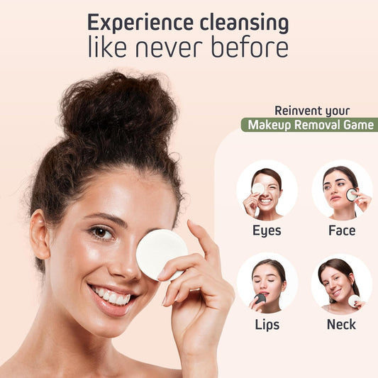 Ecolifestyle Reusable Makeup Remover Pads (20 Pack) – Reusable Cotton Rounds with Laundry Bag & Metal Storage Box