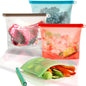 Silicone Reusable Food Storage Bags – 4 Pack (1 Liter)